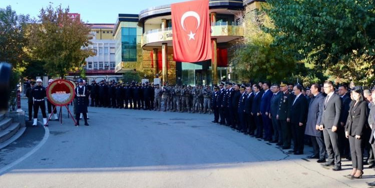 Şırnak ve Siirt’te 10 Kasım Atatürk’ü anma töreni