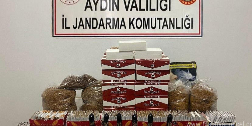 Söke’de 55 bin dolu makaron ele geçirildi