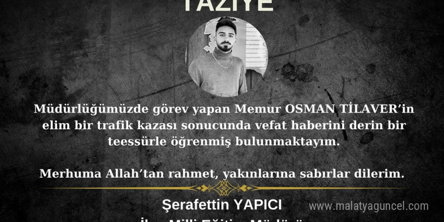 Söke’de görev yapan genç memur trafik kazasında hayatını kaybetti