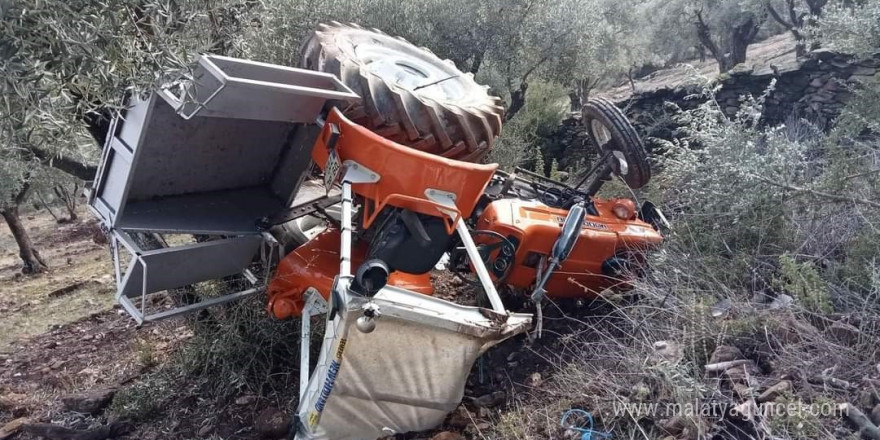 Söke’de traktör devrildi: 1 ağır yaralı