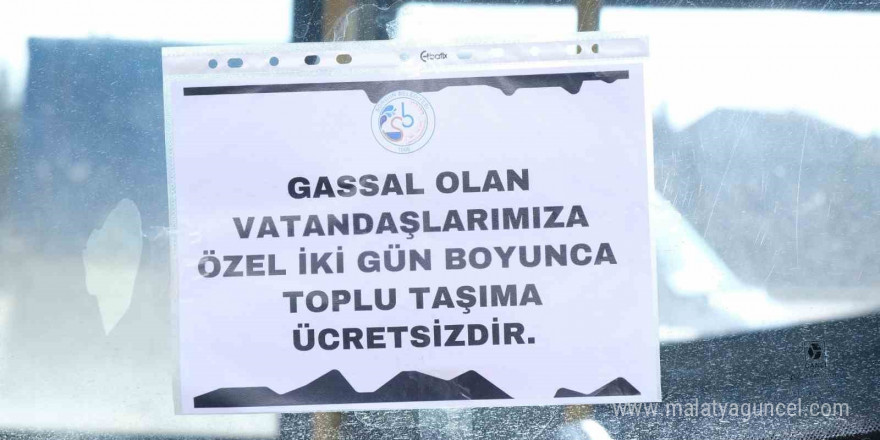 Sorgun Belediyesi, gassallar için toplu taşımayı ücretsiz yaptı