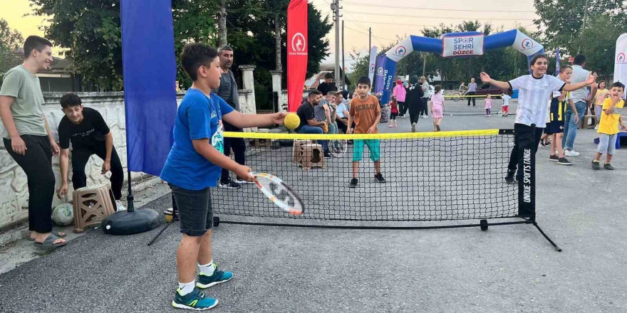 Spor mahalleye taşındı mahalde çocuklar mutlu oldu