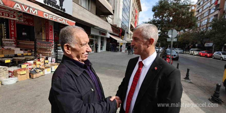 Tahmazoğlu esnaf ve vatandaşlarla bir araya geldi