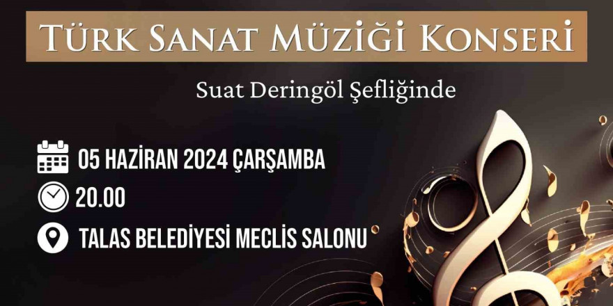 Talas Musiki Cemiyeti’nden sanat müziği konseri