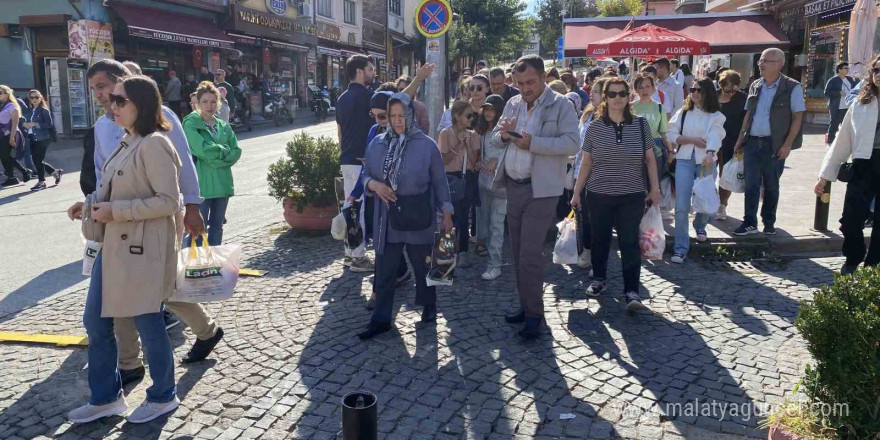 Tarihi Odunpazarı Evleri’nde hafta sonu yoğunluğu