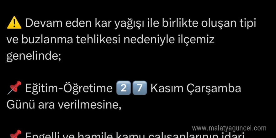 Tatvan’da kar yağışı nedeniyle eğitime ara verildi