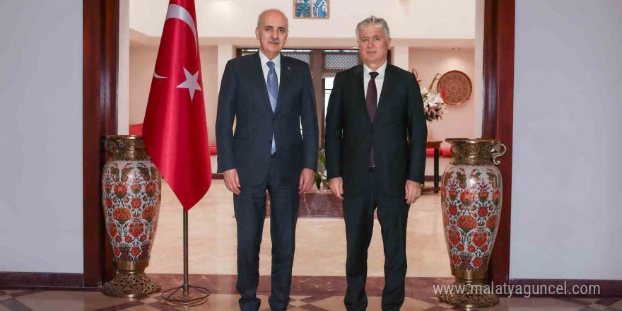 TBMM Başkanı Kurtulmuş, Türkiye’nin Brasilia Büyükelçisi Akça ile görüştü