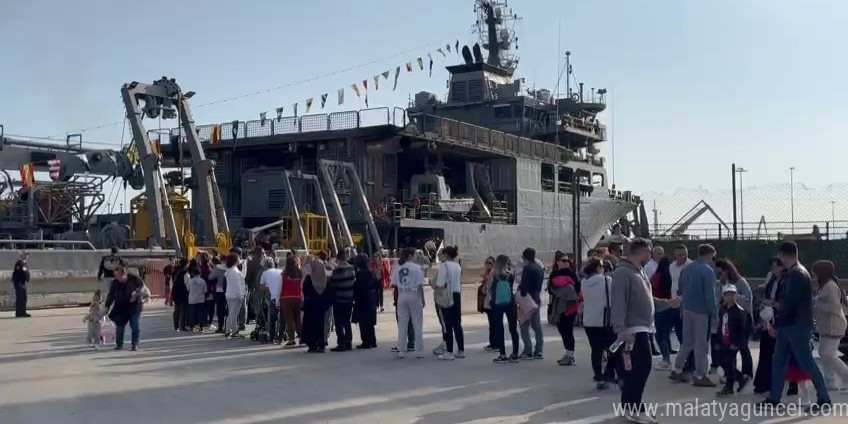 TCG Alemdar Kurtarma Gemisi Tekirdağ’da ziyarete açıldı