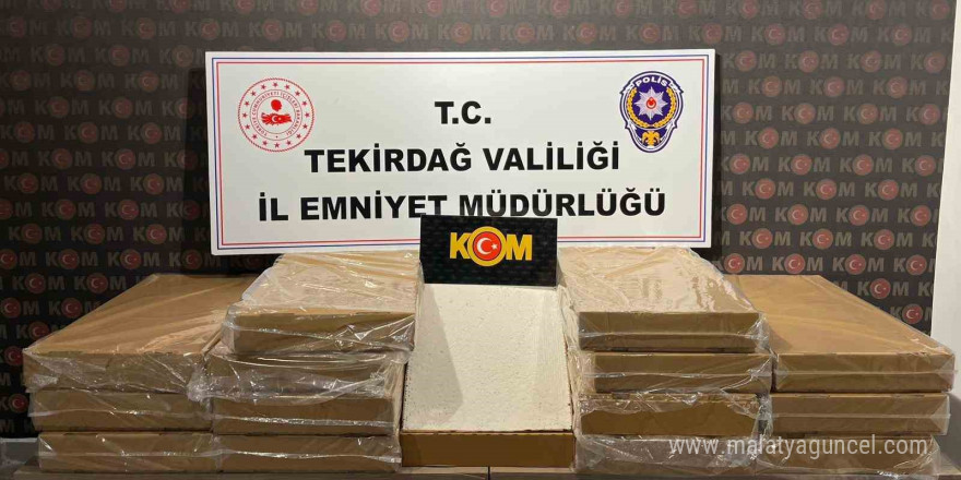 Tekirdağ’da 75 bin adet dolu makaron ele geçirildi