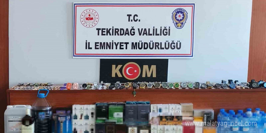 Tekirdağ’da eş zamanlı operasyon: Kaçak içki ve parfüm ele geçirildi