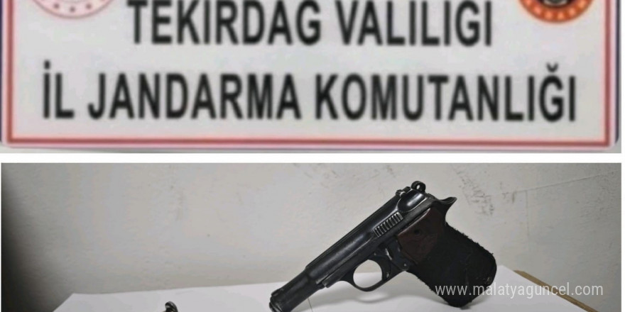 Tekirdağ’da jandarma ekiplerinden silah operasyonu