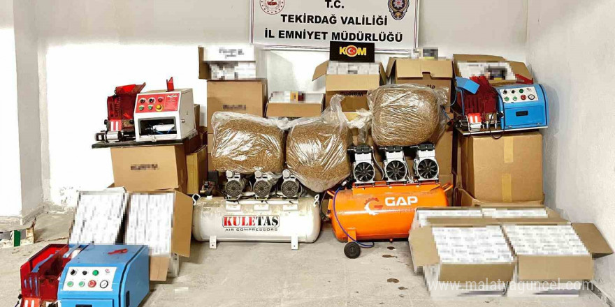 Tekirdağ’da kaçakçılık operasyonlarında 13 kişi hakkında işlem yapıldı