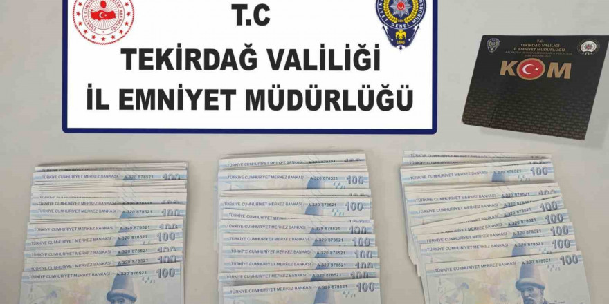 Tekirdağ’da sahte para operasyonu: 23 bin TL sahte para ele geçirildi