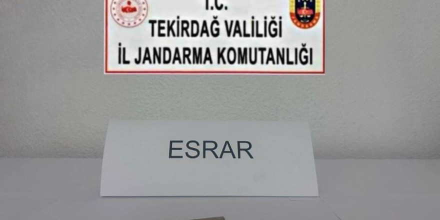 Tekirdağ’da uyuşturucu operasyonları