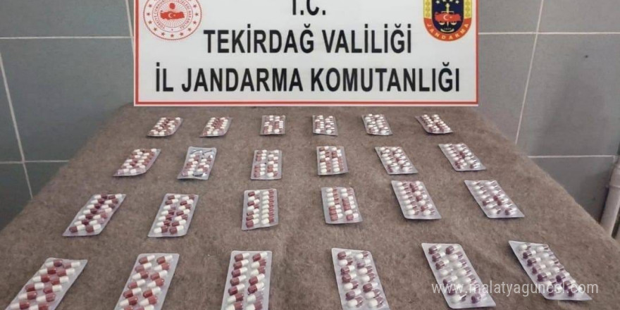 Tekirdağ’da uyuşturucu operasyonlarında çok sayıda sentetik hap ve uyuşturucu madde ele geçirildi