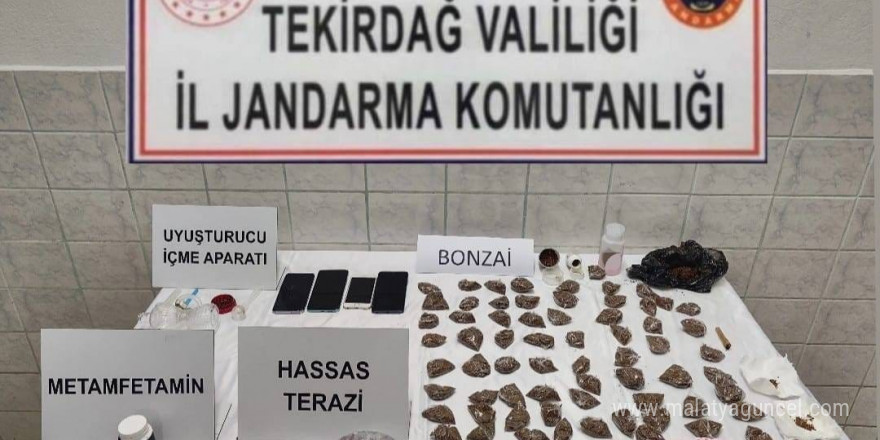 Tekirdağ’da uyuşturucu operasyonlarında çeşitli maddeler ele geçirildi