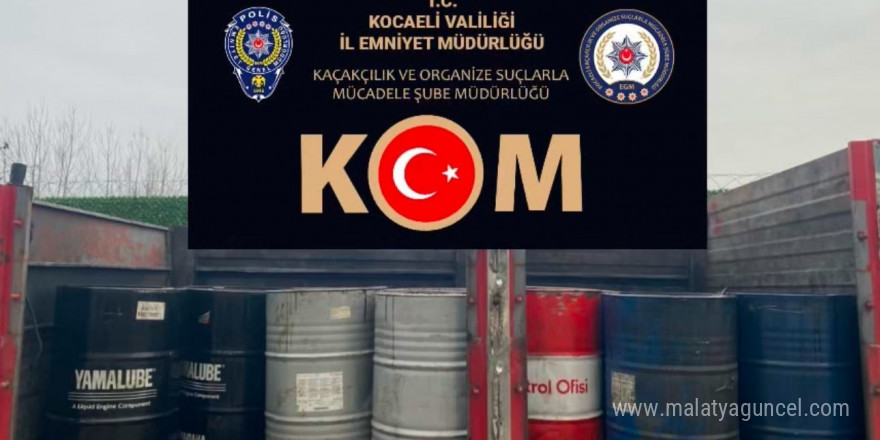 TEM’de bir araçta 2 ton 550 litre kaçak akaryakıt ele geçirildi