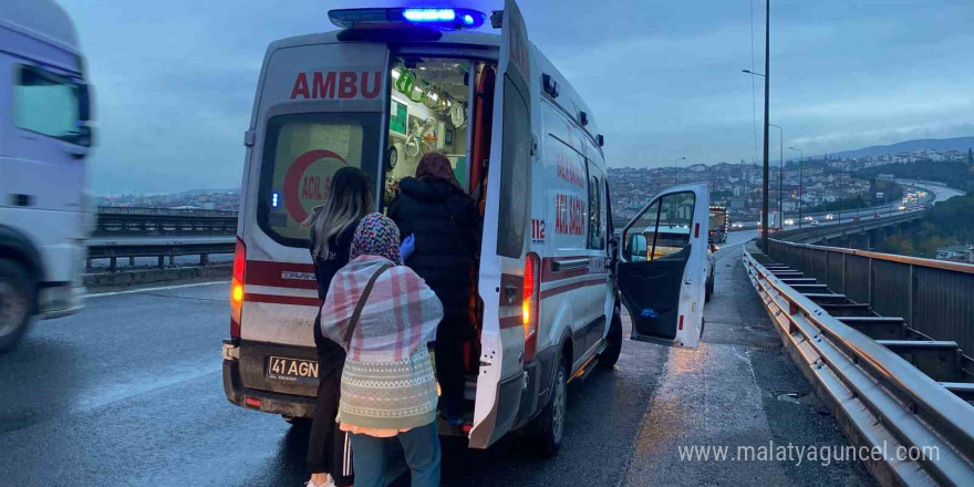 TEM’in Kocaeli geçişinde zincirleme kaza: 5 yaralı