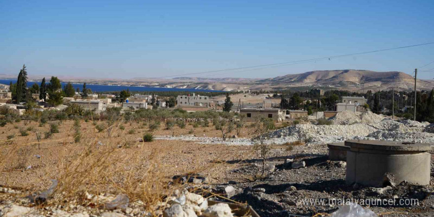 Teröristlerden alınan Tişrin Barajı görüntülendi