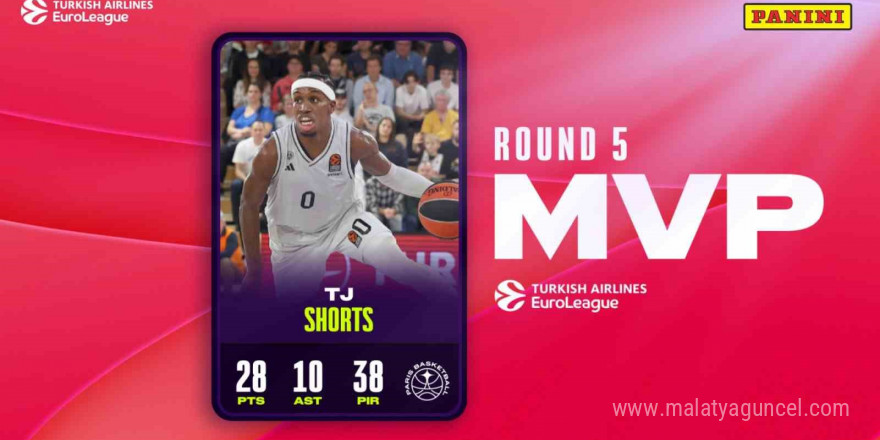 THY Euroleague’de 5. haftanın MVP’si TJ Shorts oldu