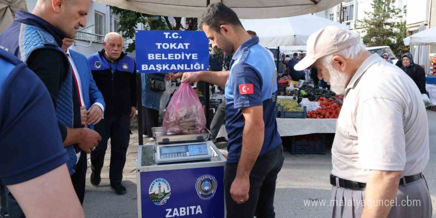 Tokat’ta pazar yerleri denetlendi