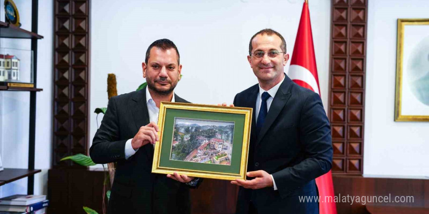 Trabzonspor Kulübü Başkanı Doğan’dan Akçaabat Belediye Başkanı Ekim’e ziyaret