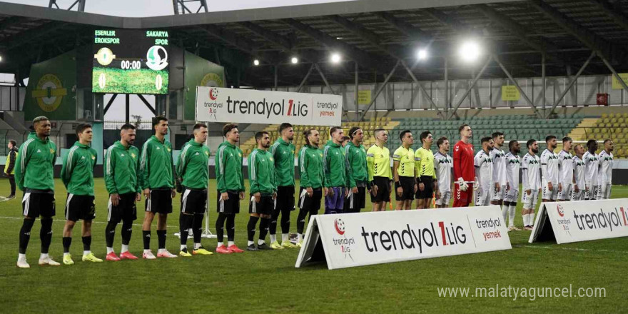 Trendyol 1. Lig: Esenler Erokspor: 1 - Sakaryaspor: 1