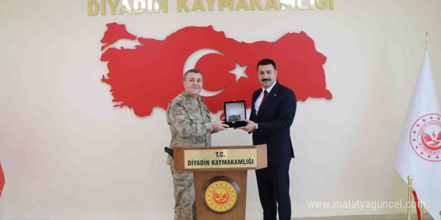 Tuğgeneral Kiper’den, Kaymakam Karali’ye ziyaret