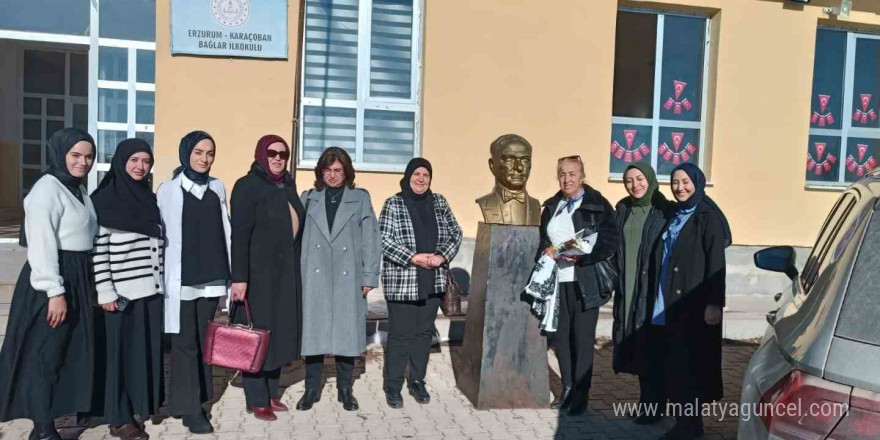 Türk Anneler Derneği’nden Karaçoban’da öğrenci ve annelerine kış desteği