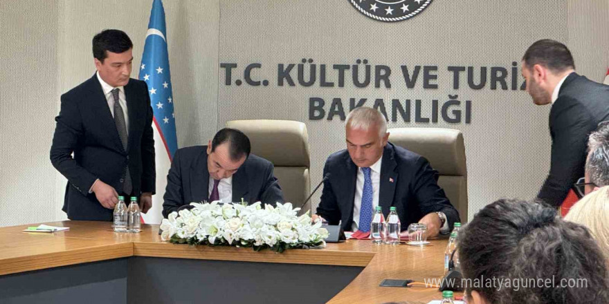 Türkiye ile Özbekistan arasında “Kültür Alanında Niyet Protokolü ve Eylem Planı” imzalandı