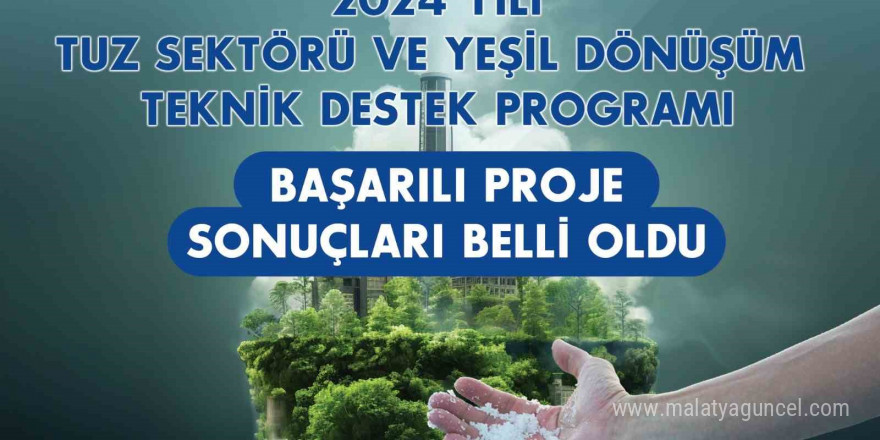 Tuz Sektörü ve Yeşil Dönüşüm Teknik Destek Programı’nın 5. dönem başarılı projeleri belli oldu