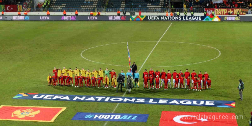 UEFA Uluslar Ligi: Karadağ: 2 - Türkiye: 1 (İlk yarı)