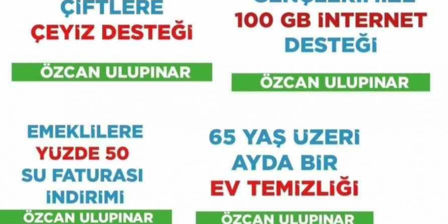 Ulupınar, ekonomik destek paketini açıkladı