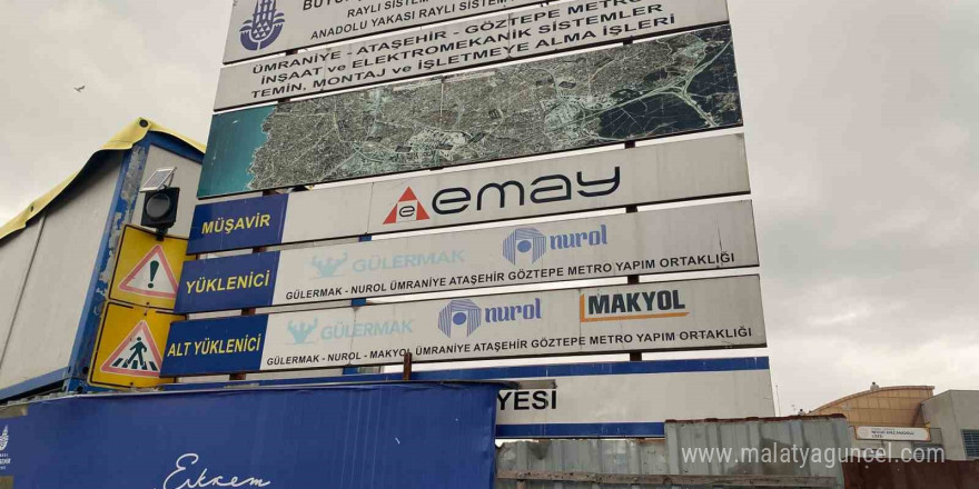 Ümraniye metro inşaatında paralarını alamayan işçilerden eylem