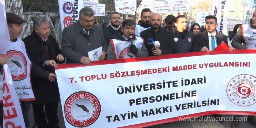 ÜNİPERSEN Genel Başkanı Güzel: “Üniversite idari personelinin tayin sorunu çözüm bulana kadar mücadelemiz devam edecek”