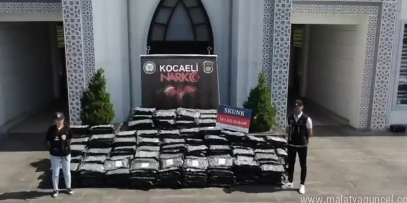 Uyuşturucu operasyonunda tırda 345 kilo skunk ele geçirildi