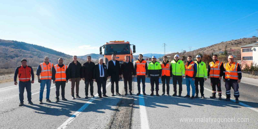 Vali Aydoğdu, yol çalışmalarını inceledi