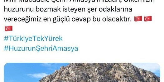 Vali Bakan’dan Amasya halkına ‘bayrak asın’ çağrısı: “Şer odaklarına vereceğimiz en güçlü cevap bu olacak”