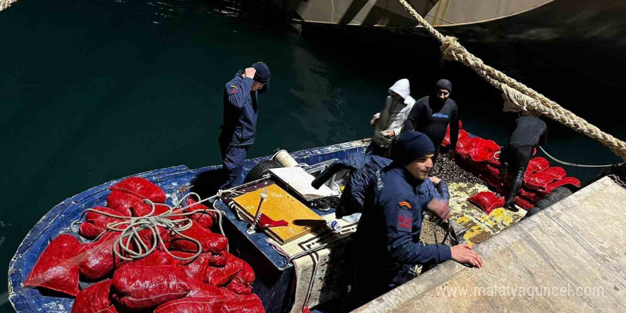 Yalova’da 20 ton kaçak midye ele geçirildi