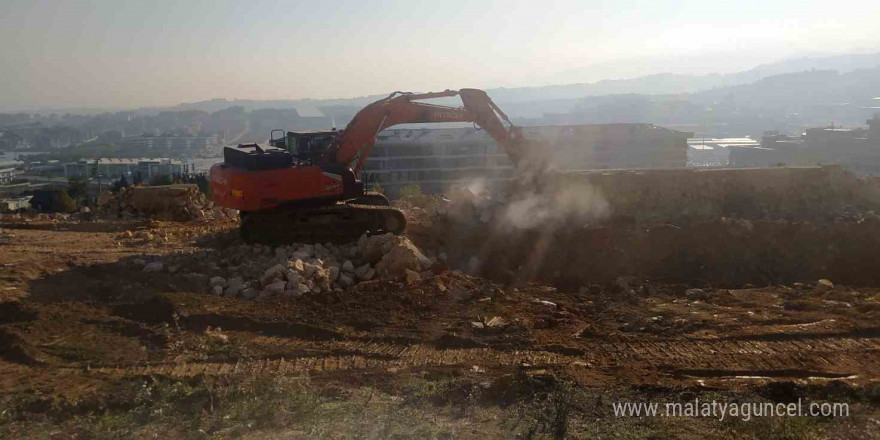 Yalova’da çöken hastane yolunda yapım çalışmaları başladı