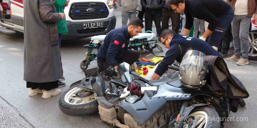 Yaralı halde yerde yatarken bile aklı motosikletindeydi