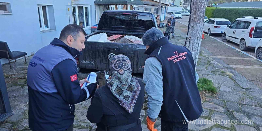 Yasa dışı avlanan kalkanlar, ihtiyaç sahiplerine ücretsiz dağıtıldı