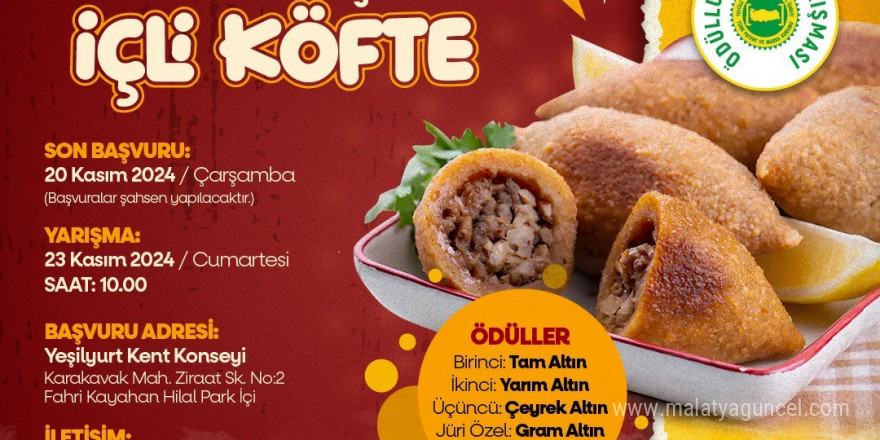 Yeşilyurt’ta  içli köfte yemek yarışması