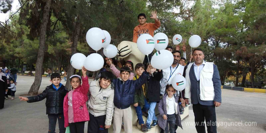 Yetim çocuklar Gaziantep Doğal Yaşam Parkı’nı gezdi