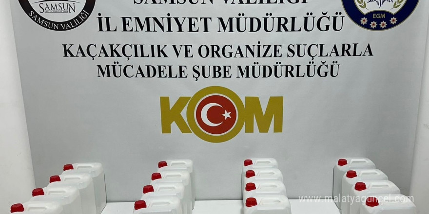 Yılbaşı öncesi sahte alkol operasyonu: 80 litre etil alkol ele geçirildi