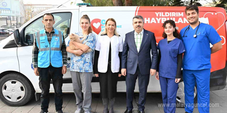 Yıldırım’da ‘can dostu’ ambulans