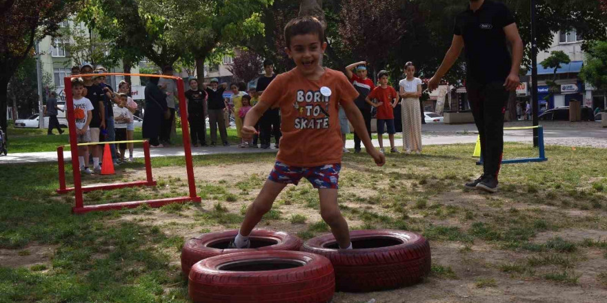 Yıldırımlı çocuklar doyasıya eğlendi