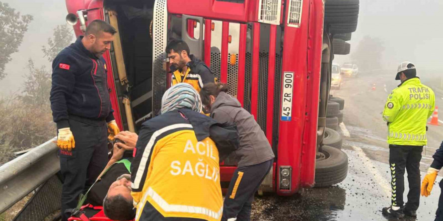 Yoğun sis kazaya sebep oldu: 1 yaralı