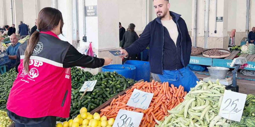 Yozgat’ta Halk Pazarı’nda farkındalık çalışması