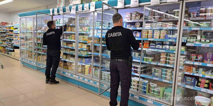 Zabıta ekiplerinden İnönü’de market ve gıda işletmelerine sıkı denetim